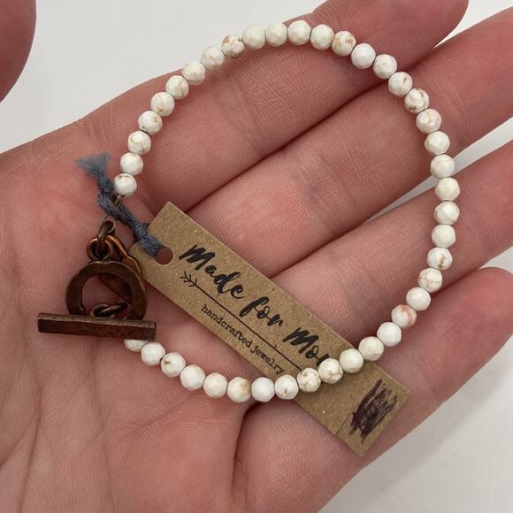 NWT made for more magnesite copper beaded bracelet - Picture 3 of 4